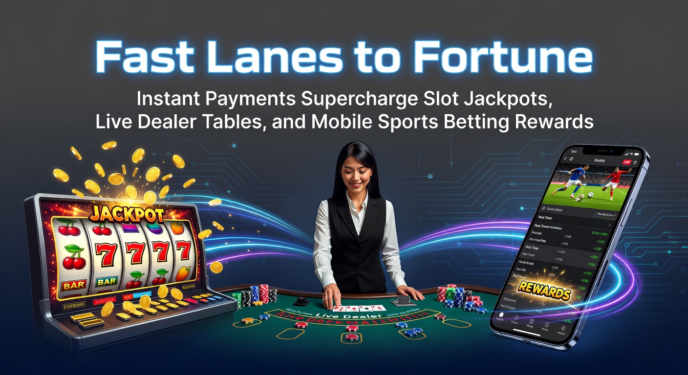 Grafik zeigt blitzschnelle Zahlungen, die in Casinos einlaufen und Jackpots explodieren lassen