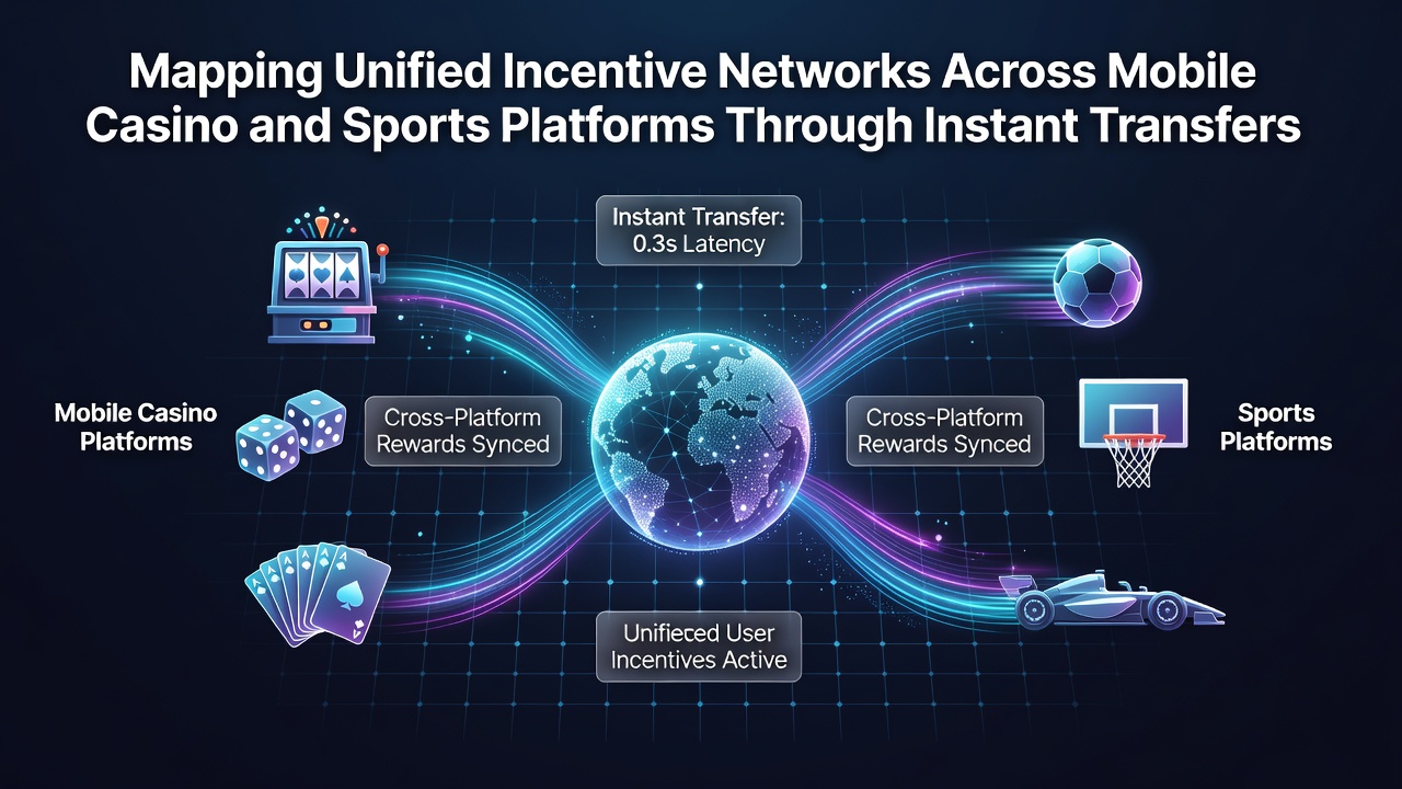 Darstellung vernetzter Anreizsysteme über mobile Casino- und Sportplattformen mit Echtzeit-Transfers
