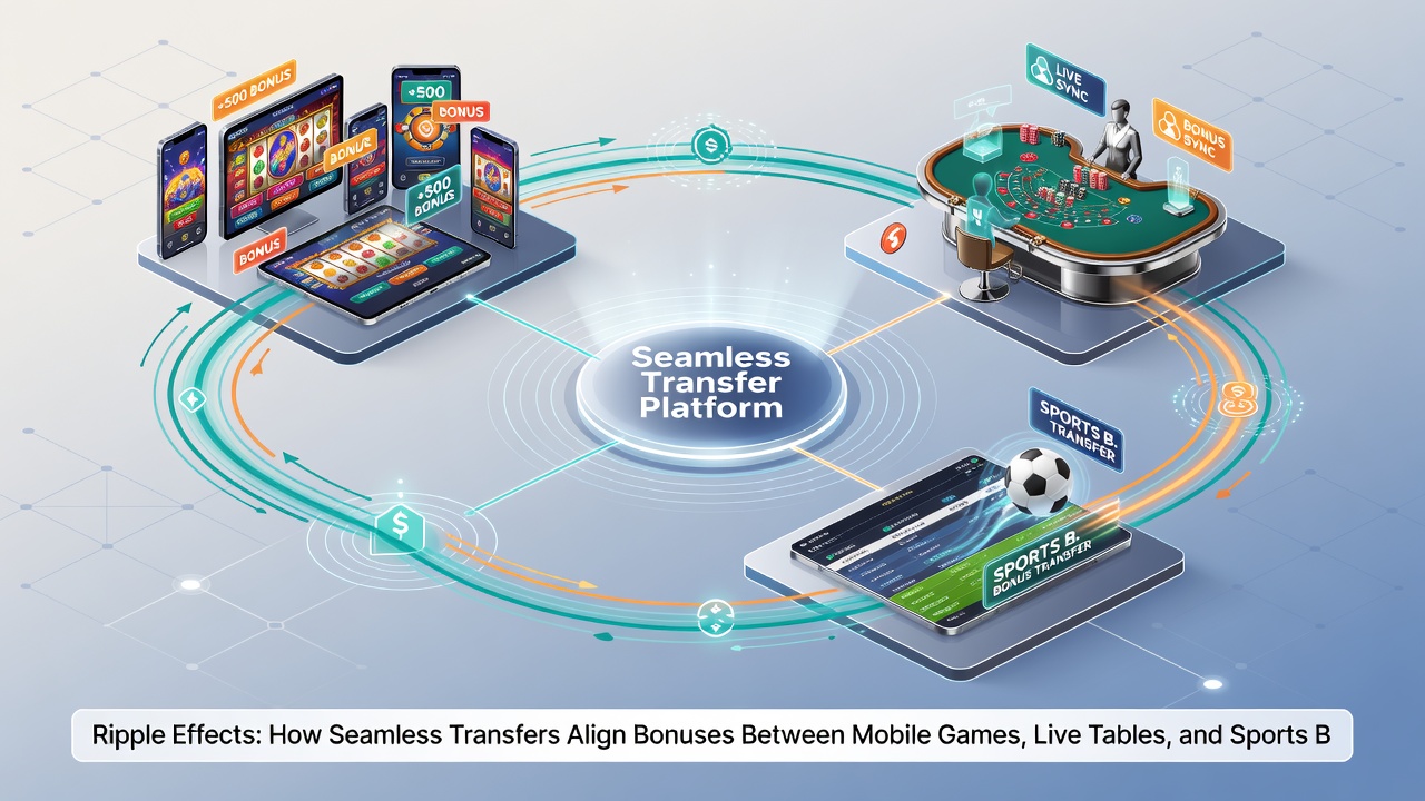 Technische Schnittstellen synchronisieren Belohnungen zwischen mobilen Spielen, Live-Tischen und Sportwetten