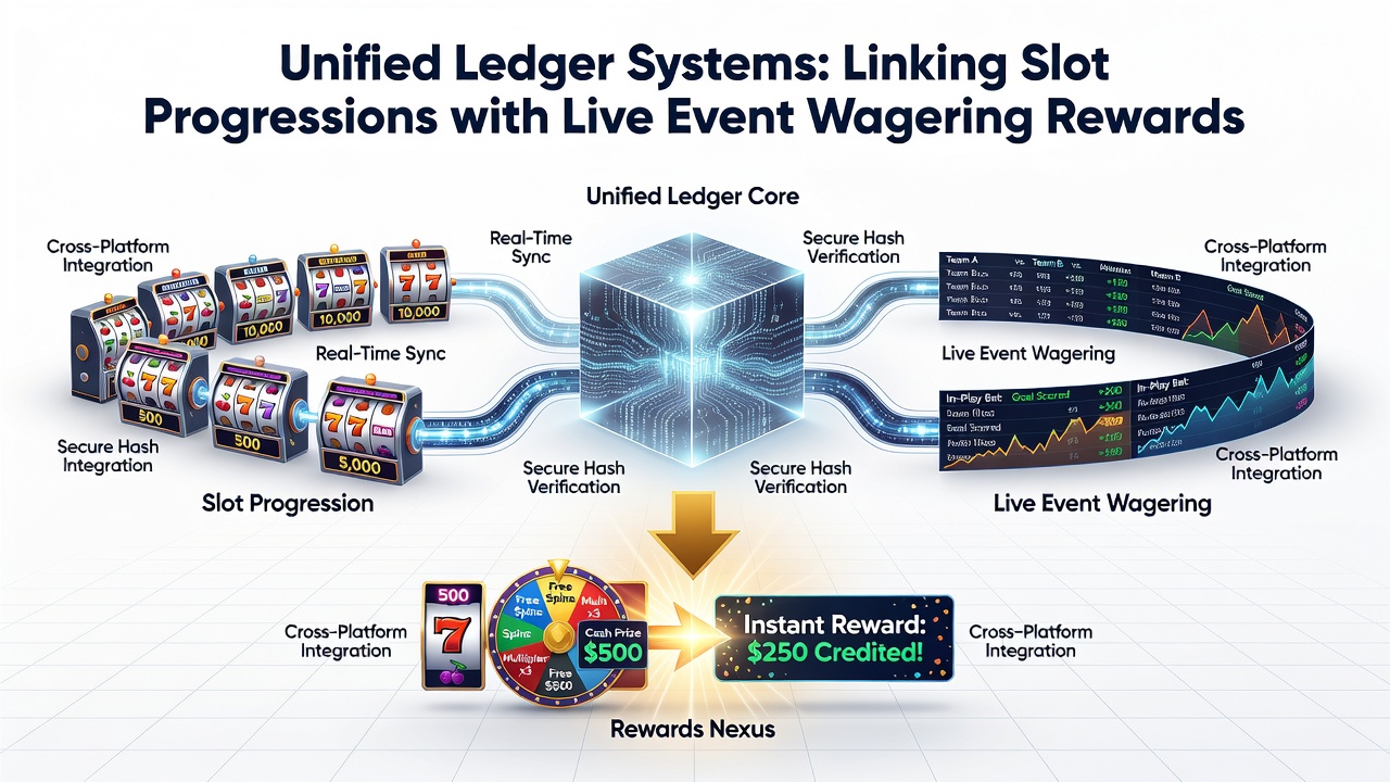 Datenfluss zwischen Slot-Progressionen und Live-Wettbelohnungen über einheitliche Ledger