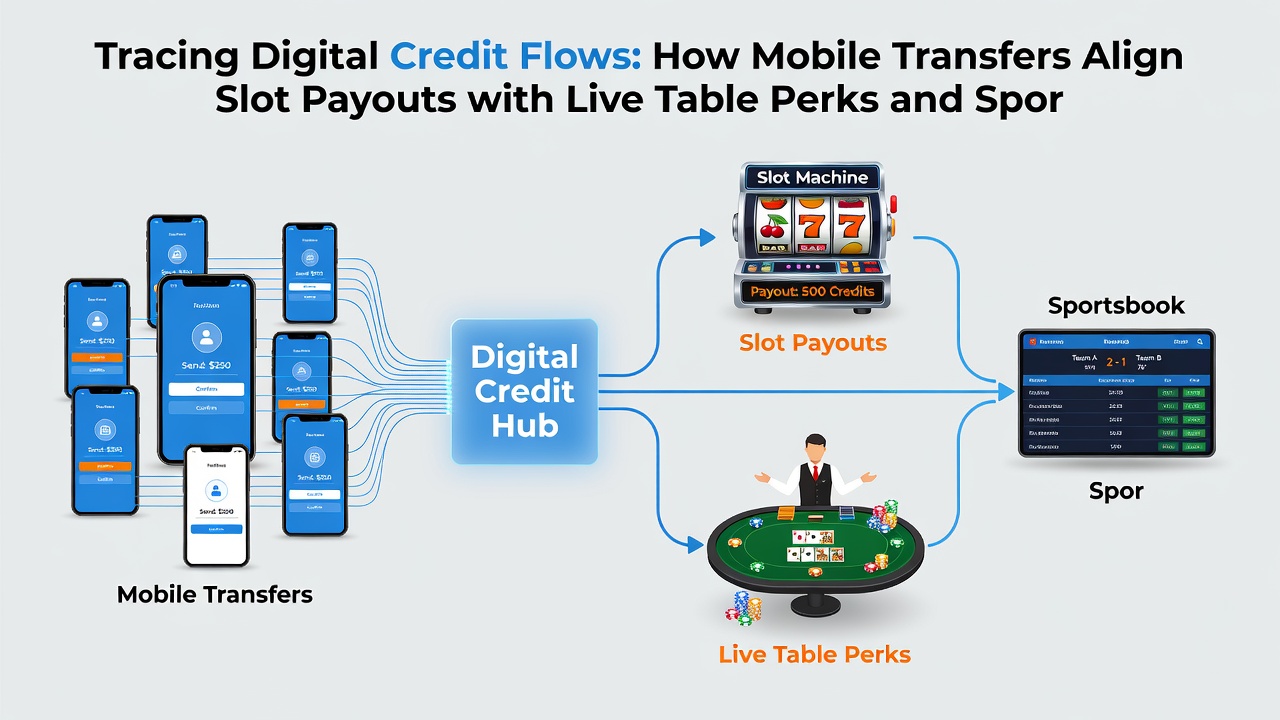 Synchronisation von Slot-Auszahlungen und Live-Tisch-Boni durch digitale Transfers